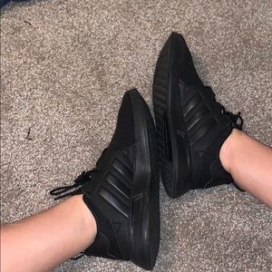 Adidas ortholite black sneakers